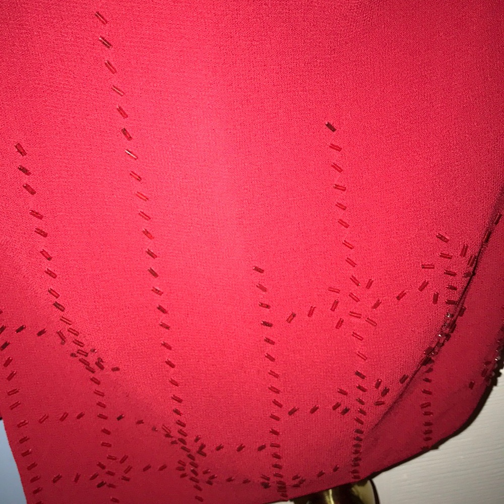 Montée Collection Red sheer jacket - Picture 3 of 5